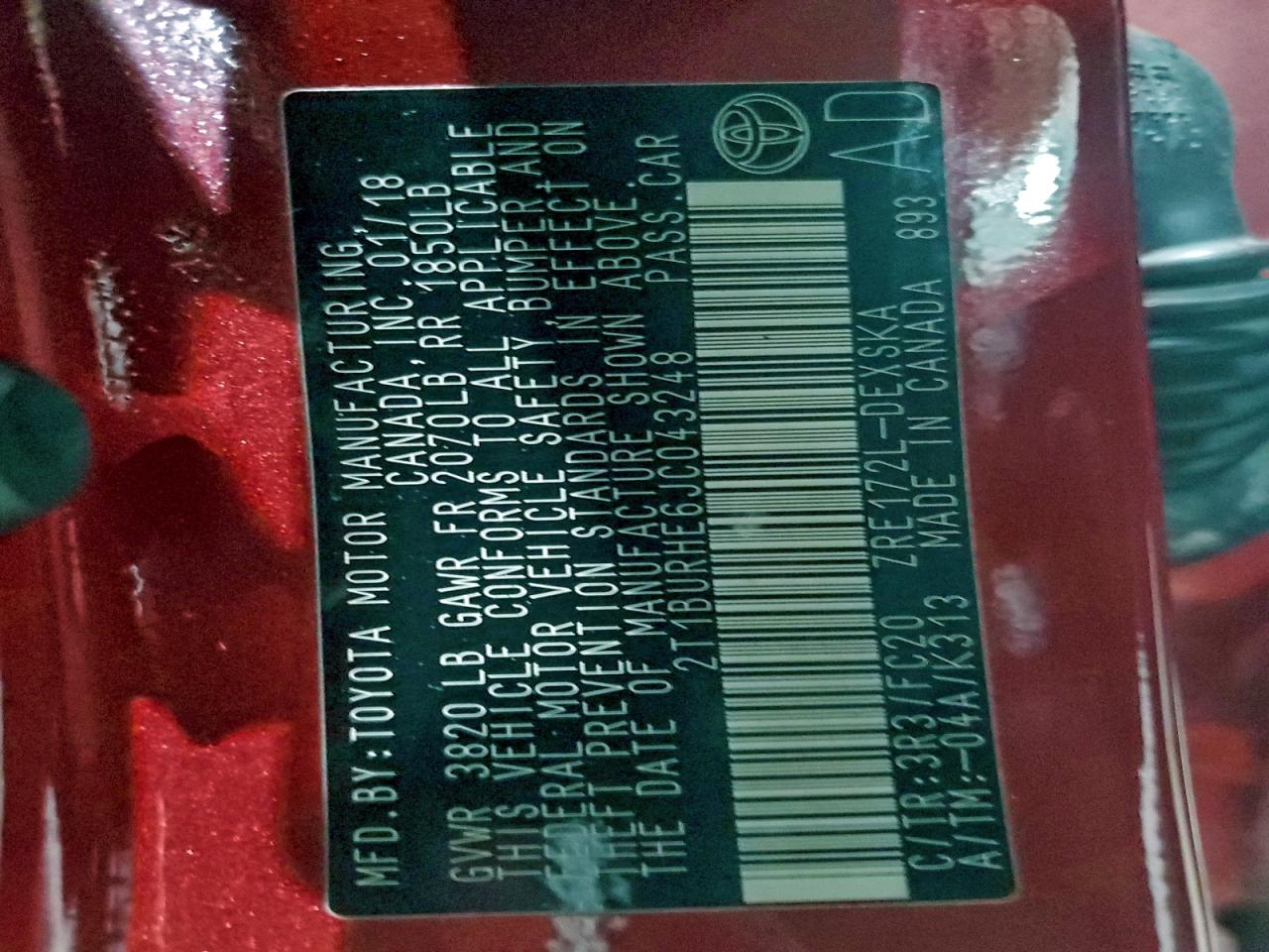 Toyota Corolla L Image 8