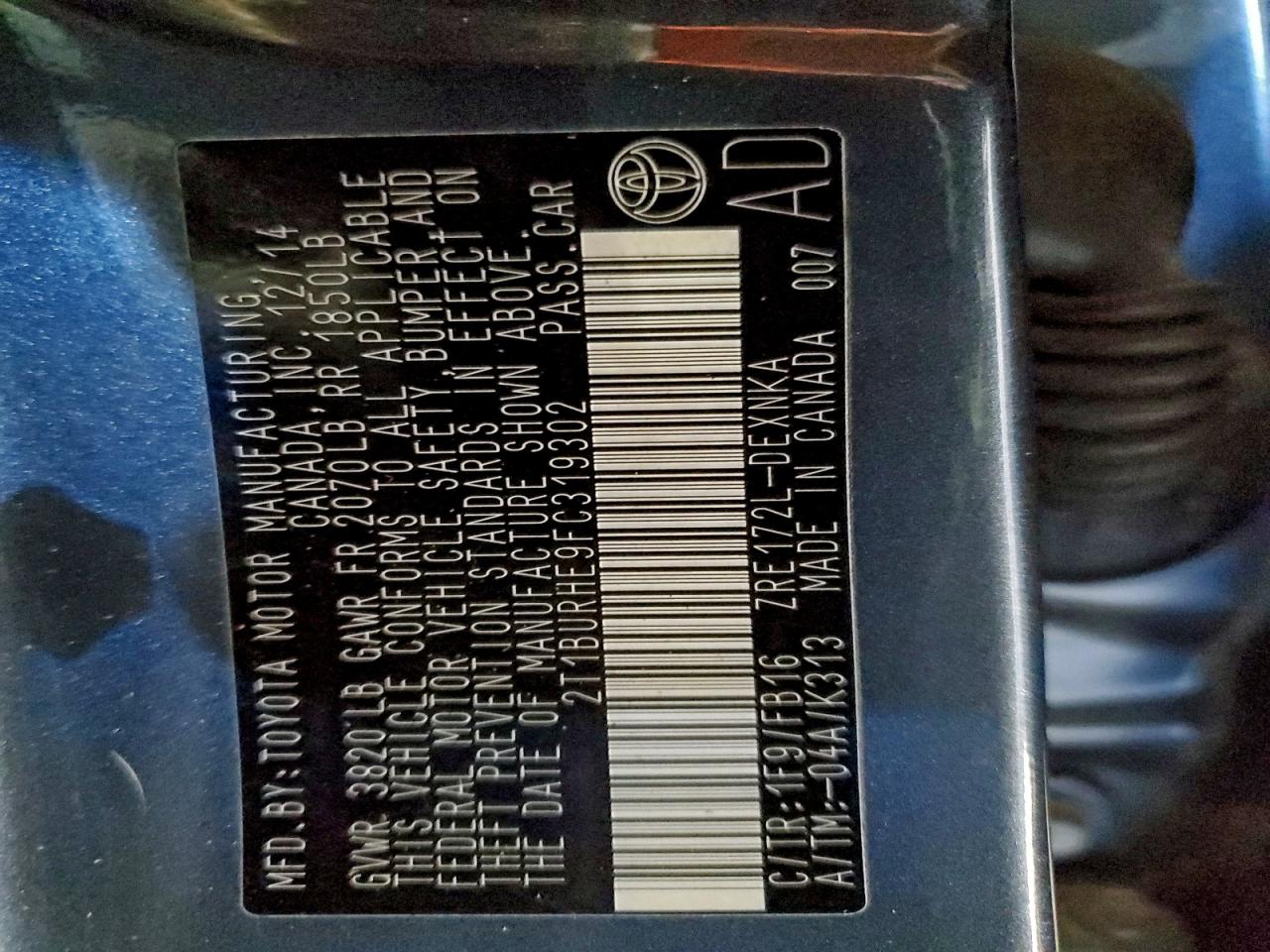 Toyota Corolla L Image 12