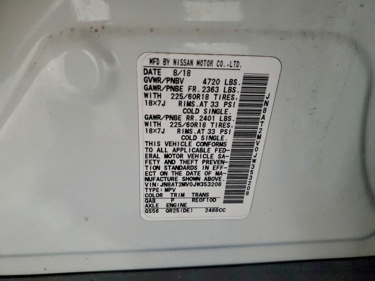 Nissan Rogue S Image 9